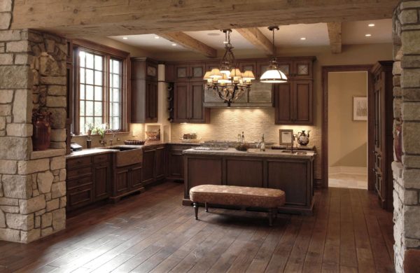 Signature Hardwoods' Scottish Manor Residence in our Vintage French Oak Victorian Collection Cognac Color