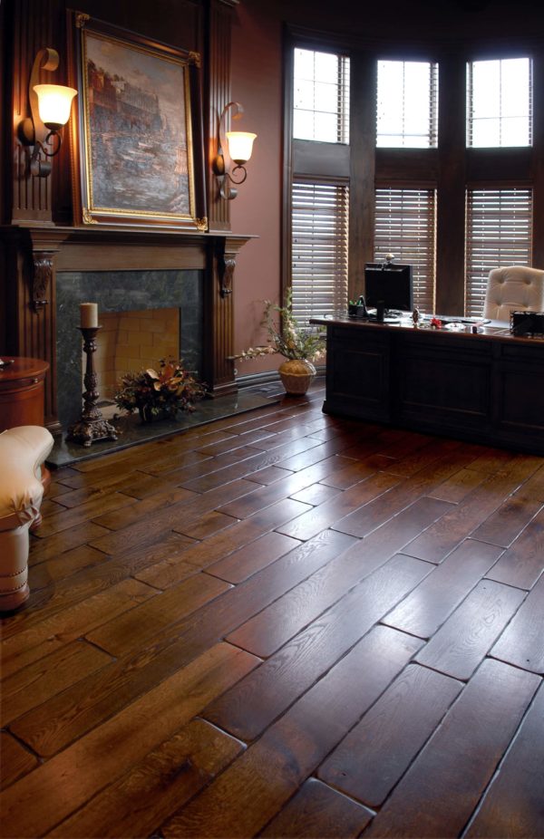 Signature Hardwoods' Wynstone Residence in our Vintage French Oak Victorian Collection Coffee Brown Color