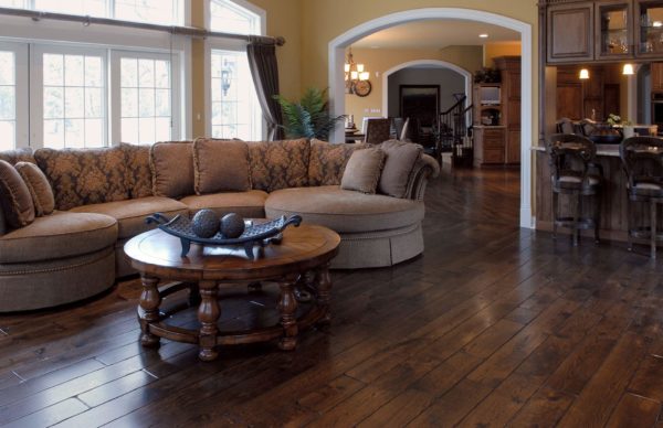 Signature Hardwoods' Wynstone Residence in our Vintage French Oak Victorian Collection Coffee Brown Color