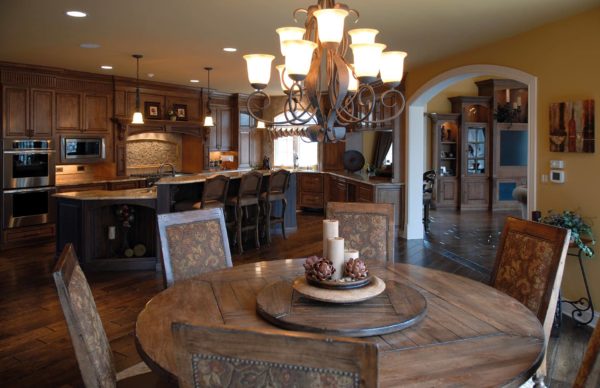 Signature Hardwoods' Wynstone Residence in our Vintage French Oak Victorian Collection Coffee Brown Color