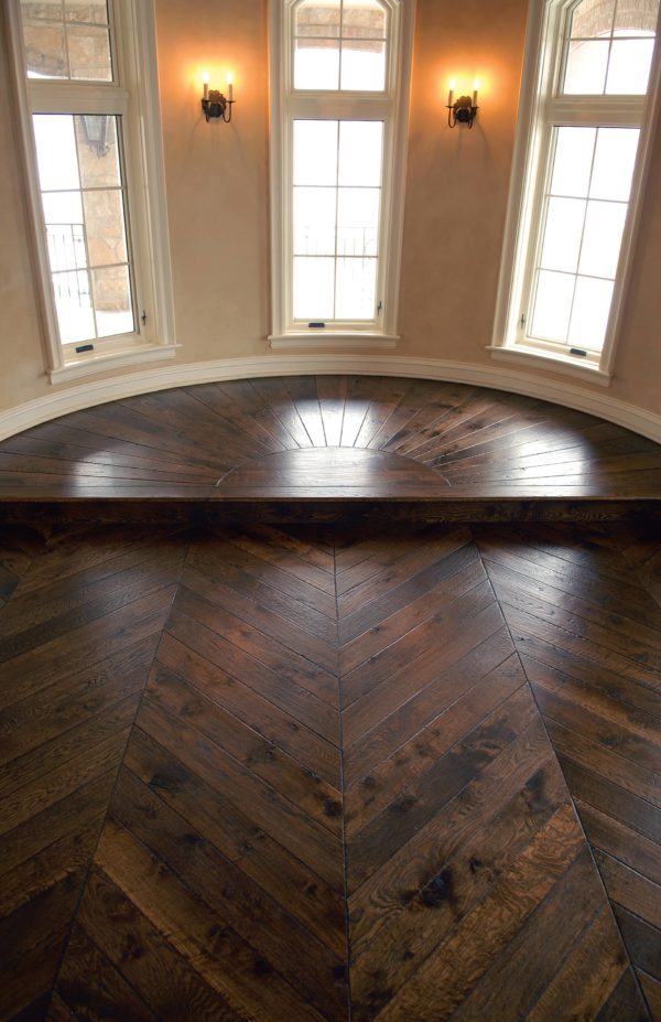 Signature Hardwoods' Wynstone II Residence in our Vintage French Oak Victorian Collection Antique Brown Color