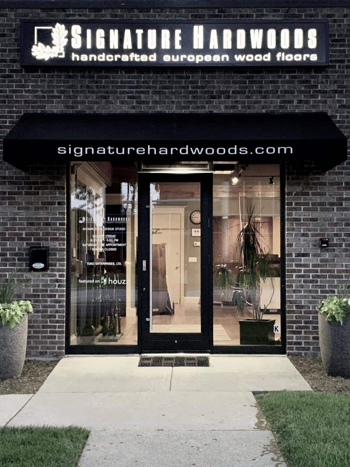 Signature Hardwoods Entrance